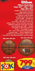 Wilson Basketbol Topu SZ7 / SZ6 / SZ5 NBA DRV Plus