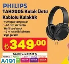 Philips Kulak Üstü Kablolu Kulaklık