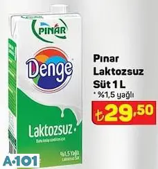 Pınar Laktozsuz Süt 1L
