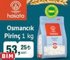 Hasata Osmancık Pirinç