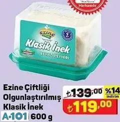 Ezine Çiftliği Klasik İnek Peyniri