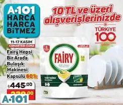 fairy hepsi bir arada bulaşık makinesi kapsülü
