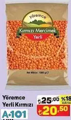 Yöremce Yerli Kırmızı Mercimek