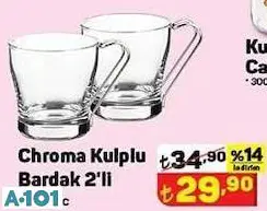 Chroma kulplu bardak 2'li