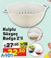 Kulplu Süzgeç Badya