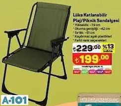 Lüks Katlanabilir Plaj/Piknik Sandalyesi
