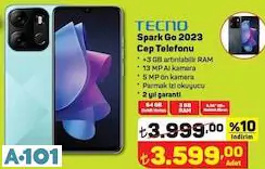 tecno spark go 2023 cep telefonu