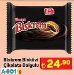 Biskrem Bisküvi Çikolata Dolgulu