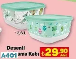 desenli saklama kabı