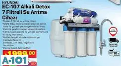 Hyundai Alkali Detox 7 Filtreli Su Arıtma Cihazı