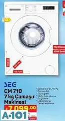 seg 7 kg çamaşır makinesi