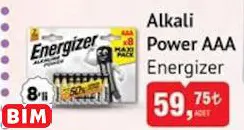 Energizer Alkali Pil Power AAA