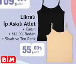 Eros Likralı İp Askılı Atlet