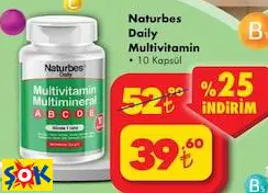 Naturbes Daily Multivitamin • 10 Kapsül