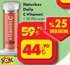 Naturbes Daily C Vitamini 20 Efervesan