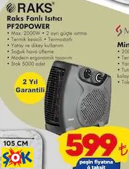 Raks Fanlı Isıtıcı PF20POWER