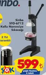 Sinbo STO-6712 Kollu Narenciye Sıkacağı