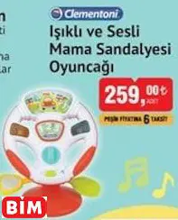 Clementoni Işıklı Ve Sesli Mama Sandalyesi Oyuncağı