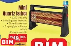 Kumtel Mini Quartz Isıtıcı