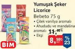 Bebeto Yumuşak Şeker Licorice