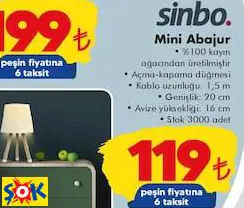 Sinbo Mini Abajur