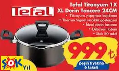 Tefal Titanyum 1X XL Derin Tencere 24CM