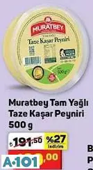 Muratbey Tam Yağlı Taze Kaşar Peyniri