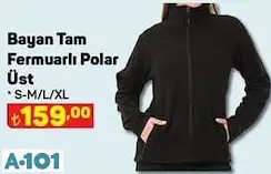 Bay Tam Fermuarlı Polar Üst