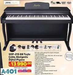 Sdp-215 88 Tuşlu Çekiç Aksiyonlu Dijital Piyano