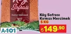 Köy Sofrası Kırmızı Mercimek