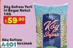 Köy Sofrası Yerli İri Beyaz Nohut