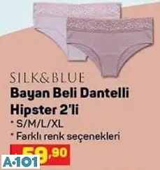 Silk&Blue Beli Dantelli Hipster Külot