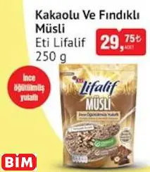 Eti Lifalif Kakaolu Ve Fındıklı Müsli