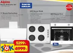 alpina Beyaz Ankastre Set