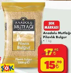 Anadolu Mutfağı Pilavlık Bulgur 1 Kg