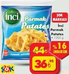 İnci Parmak Patates 1000 g