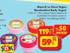 Mara El ve Vücut Yoğun Nemlendirici Body Yogurt