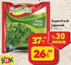 Superfresh Ispanak 450 G