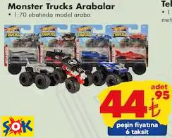 Hot Wheels Monster Trucks Arabalar Oyuncak