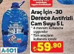 -30 Derece Antifrizli Cam Suyu