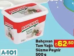 Bahçıvan Tam Yağlı Süzme Peynir 500G