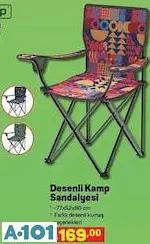 Desenli Kamp Sandalyesi Desenli Kamp Sandalyesi