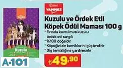 kiwi yammies kuzulu ve ördek etli köpek ödül maması 100g kiwi yammies kuzulu ve ördek etli köpek ödül maması 100g