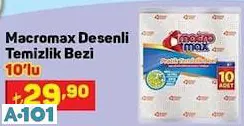 Macromax Desenli Temizlik Bezi