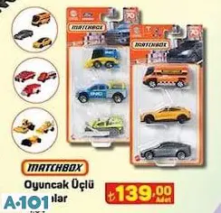 Matchbox Üçlü Oyuncak Arabalar