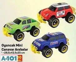 oyuncak mini canavar arabalar