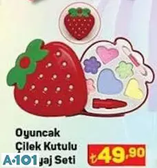 Oyuncak Çilek Kutusu Makyaj Seti