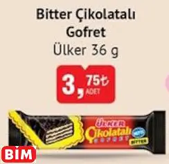 Ülker Bitter Çikolatalı Gofret