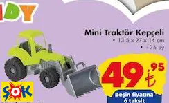gokidy Mini Traktör Kepçeli oyuncak