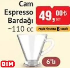 Glass in Love Cam Espresso Bardağı ~110 cc